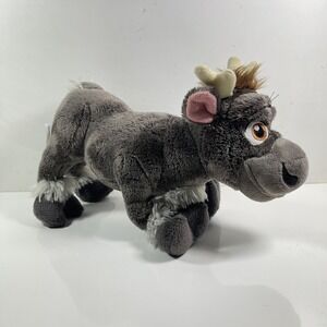 Disney Frozen Sven Reindeer Plush Stuffed Animal‎ 11" Beanbag Authentic